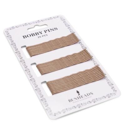 Bobby Pins - 25 Pack - Light Brown