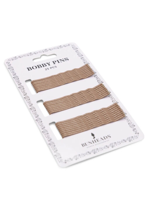 Bobby Pins - 25 Pack - Light Brown