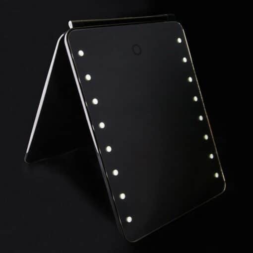 Large Light Up Mirror - Black - Image 2