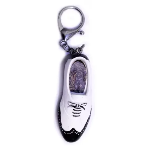 Tap Shoe Keyring - Black & White
