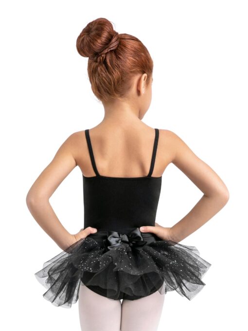 Belted Camisole Tutu Dress - Black - Image 2