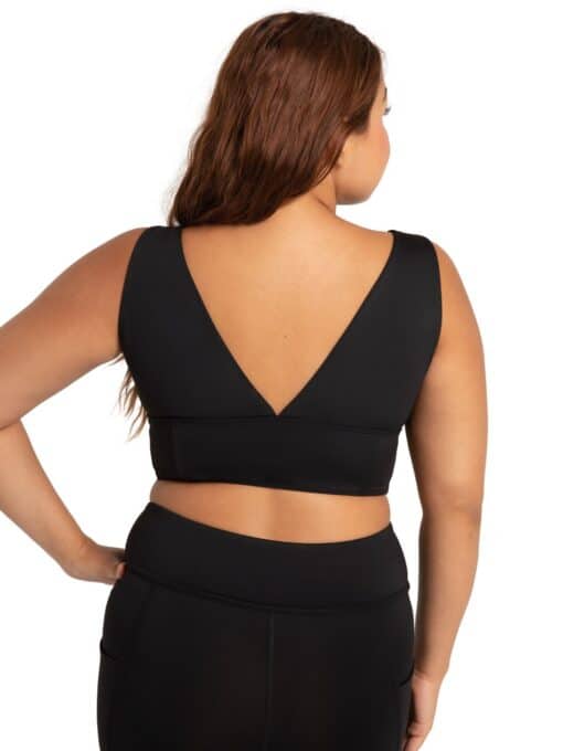 Sculpt Crop Top - Black - ADULT - Image 2