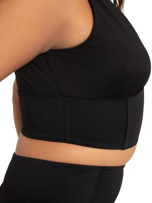 Sculpt Crop Top - Black - ADULT - Image 3