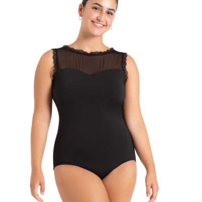 Saltwater High Neck Leotard - Black - ADULT