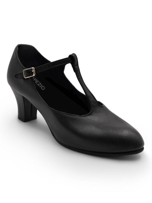 Jr. Footlight T-Strap Shoe - Black - ADULT