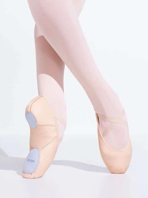 Juliet Leather Ballet Shoe - Theatrical Pink - ADULT