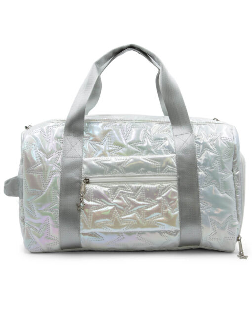 Metallic Star Duffle Bag - Silver - Image 2