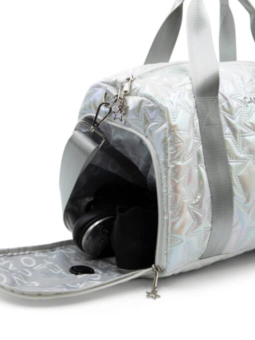 Metallic Star Duffle Bag - Silver - Image 5