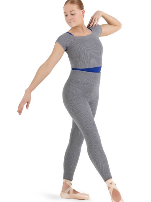 Ribbed Sweater Knit Legging - Grey - ADULT - Image 2