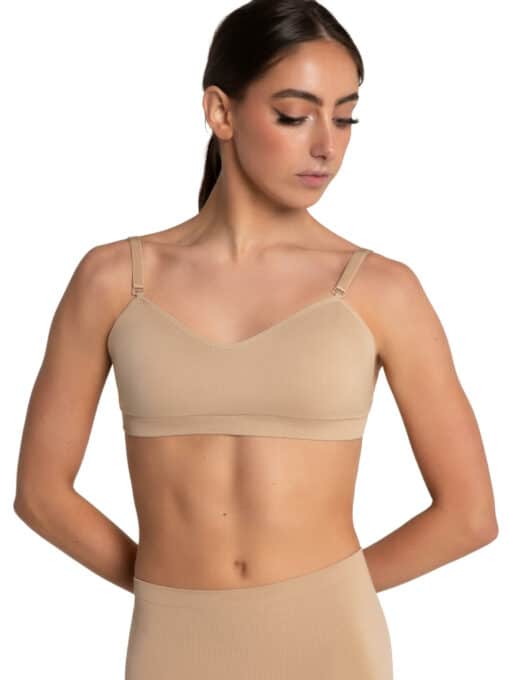 Sweetheart Clear Back Bra - Nude - ADULT