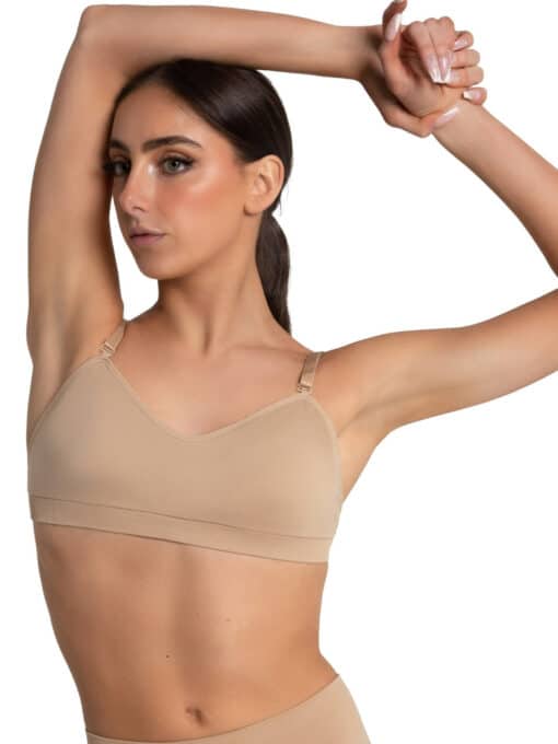Sweetheart Clear Back Bra - Nude - ADULT - Image 2