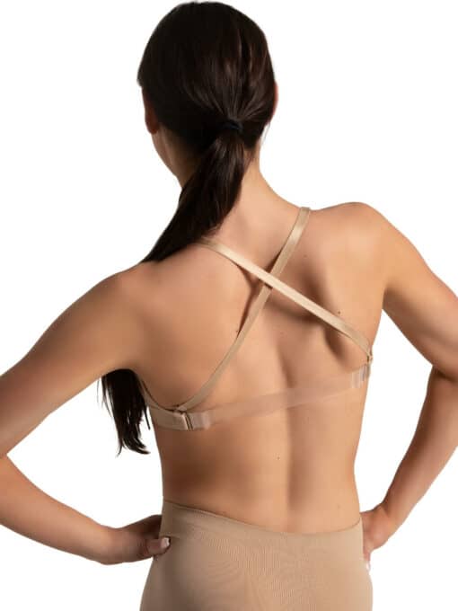Sweetheart Clear Back Bra - Nude - ADULT - Image 4