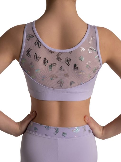 Butterfly Luna Crop Top - Lavender - Image 4