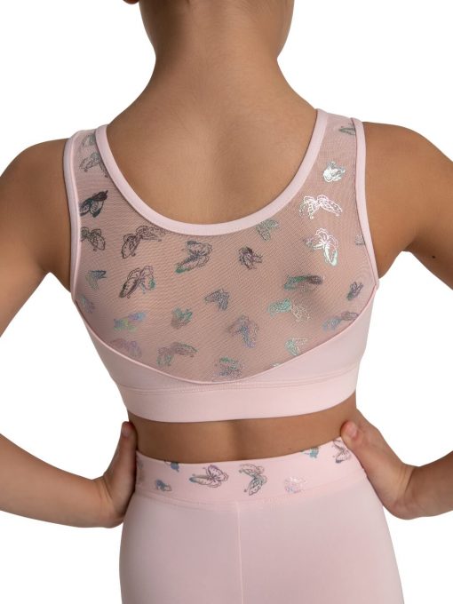 Butterfly Luna Crop Top - Pale Pink - Image 4