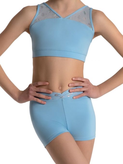 Butterfly Rosy Boy Short - Light Blue