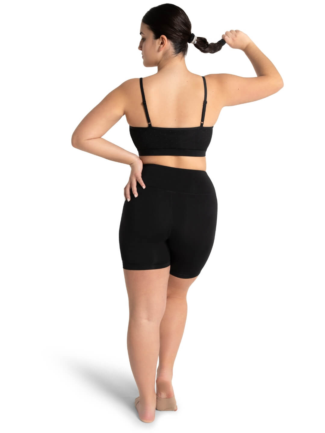 Capezio Swiss Dot Mesh Bra Top - Black - ADULT - Image 4