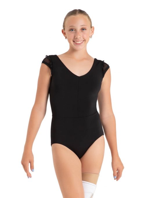 Coastal Cap Sleeve Leotard - Light Blue - ADULT - Image 2