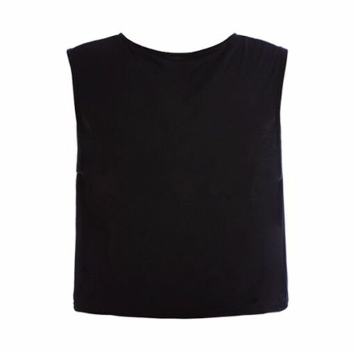 Riley Crop Singlet - Black - CHILD - Image 2