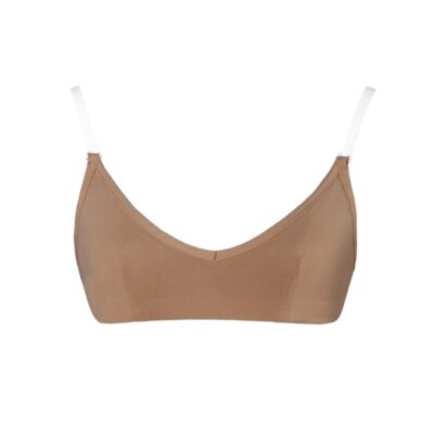 Clear Back Bra - Tan - CHILD