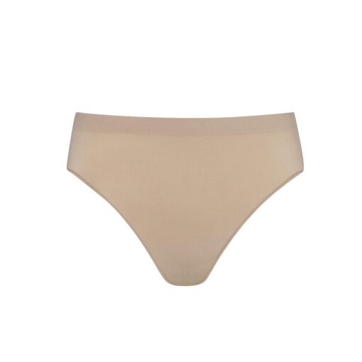 Seamless High Cut Brief - Beige - ADULT