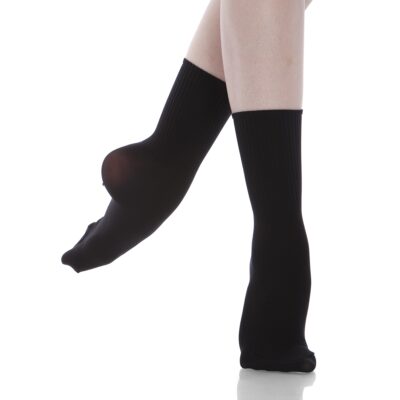 Ballet Ribbed Sock - Black