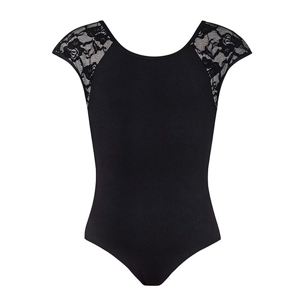 Mila Lace Leotard Black ADULT Spangles Dancewear