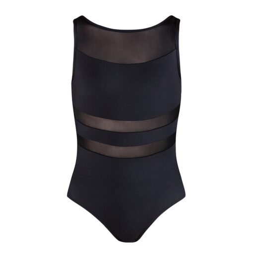 Lexi Mesh Leotard - Black - CHILD