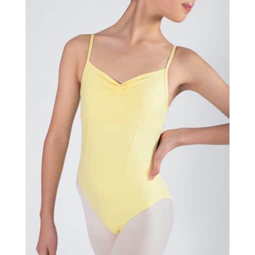 Harmony Pleat Leotard - Lemon - CHILD - Image 3