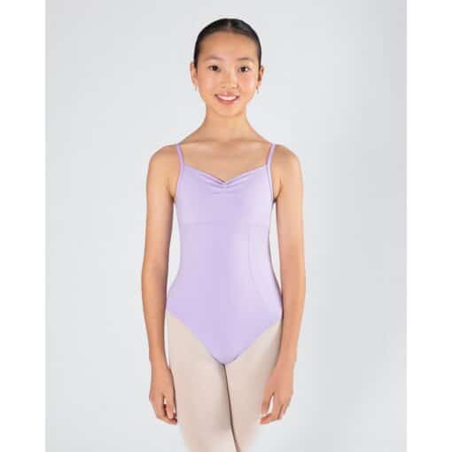 Harmony Pleat Leotard - Lilac - CHILD - Image 9