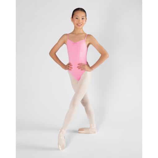 Harmony Pleat Leotard - Petal Pink - CHILD - Image 5