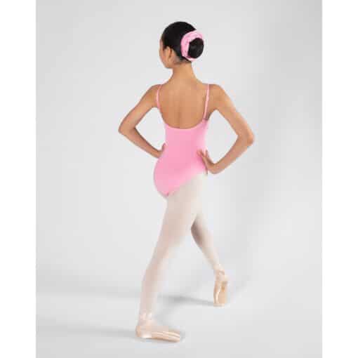 Harmony Pleat Leotard - Petal Pink - CHILD - Image 6