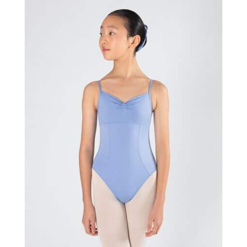 Harmony Pleat Leotard - Powder Blue - CHILD - Image 3