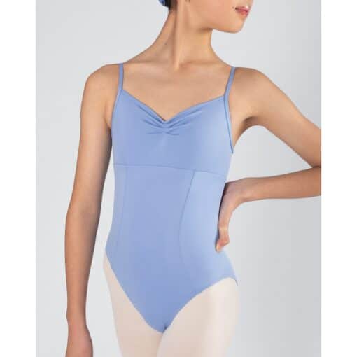 Harmony Pleat Leotard - Powder Blue - CHILD - Image 5