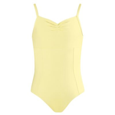 Harmony Pleat Leotard - Lemon - CHILD