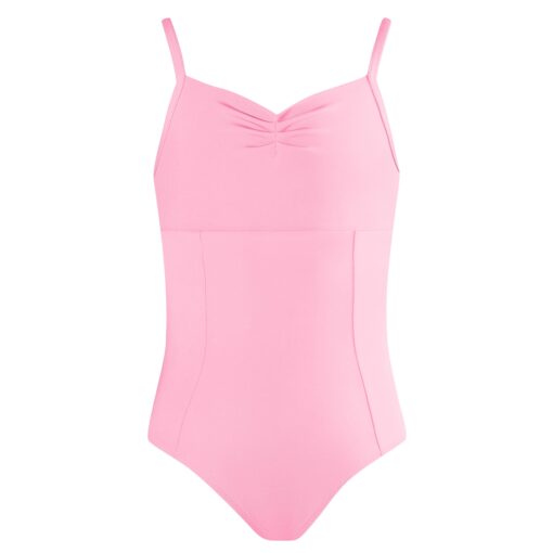 Harmony Pleat Leotard - Petal Pink - CHILD