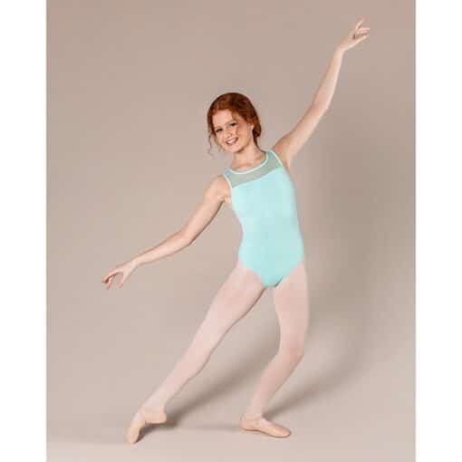 Lisa Mesh Leotard - Mint - CHILD - Image 3