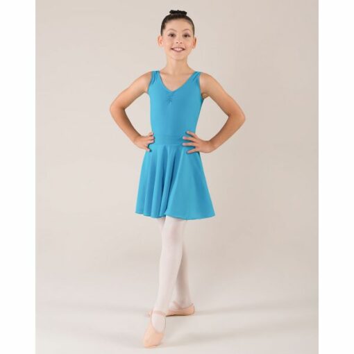 Emily Georgette Skirt - Turquoise - CHILD - Image 2