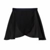 Audrey Mock Wrap Skirt - Black - CHILD