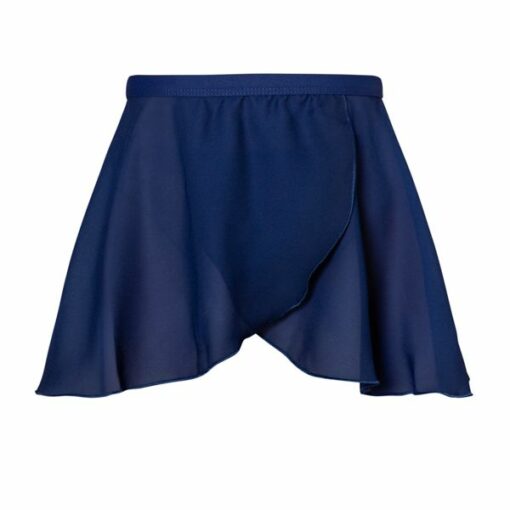 Audrey Mock Wrap Skirt - Navy - CHILD