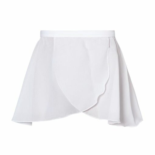 Audrey Mock Wrap Skirt - White - CHILD
