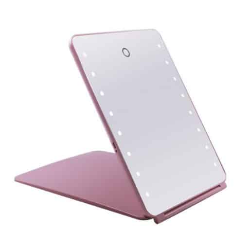 Large Light Up Mirror - Pink