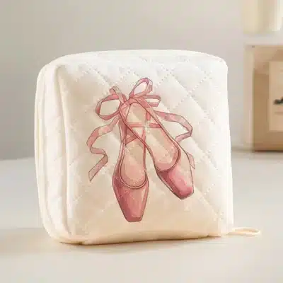 Mini Square Pouch - Ballet Shoes