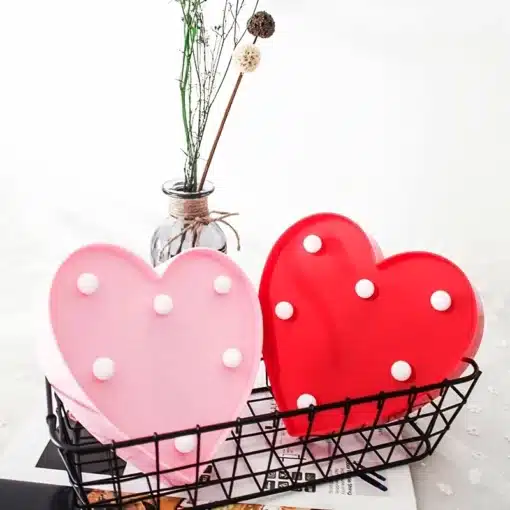 Heart Shape Love Light - Pink - Image 3