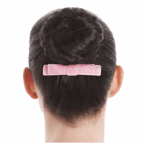 Velvet Bow Comb - Pale Pink