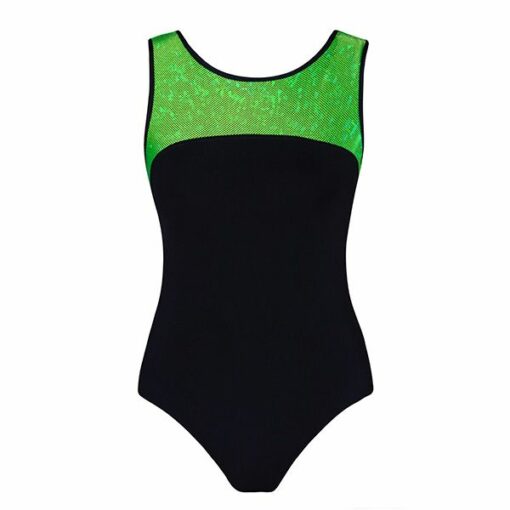 Star Leotard - Fluro Lime - CHILD *SALE