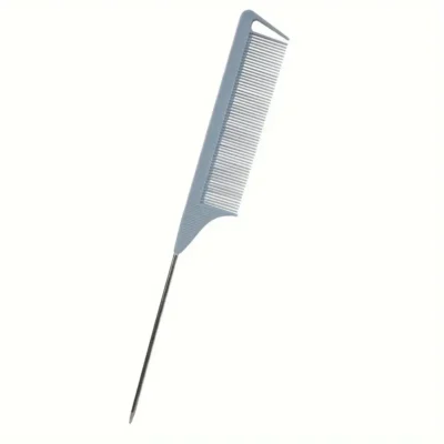 Metal Tail Comb - Grey