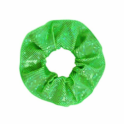 Shattered Glass Scrunchie - Fluro Lime