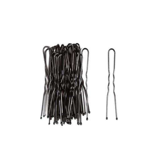 Bun Ripple Pins 5cm - BLACK - 50pk