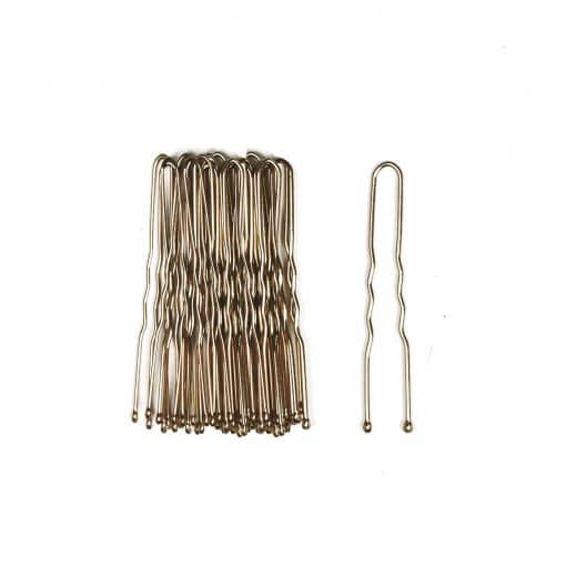 Bun Ripple Pins 5cm - LIGHT BROWN - 50pk