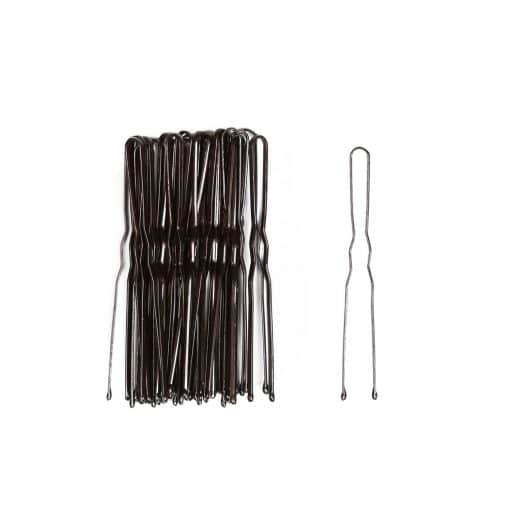 Bun Ripple Pins 6cm - BLACK - 25pk